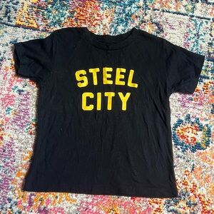 Kids Steel City Black Yellow Tshirt